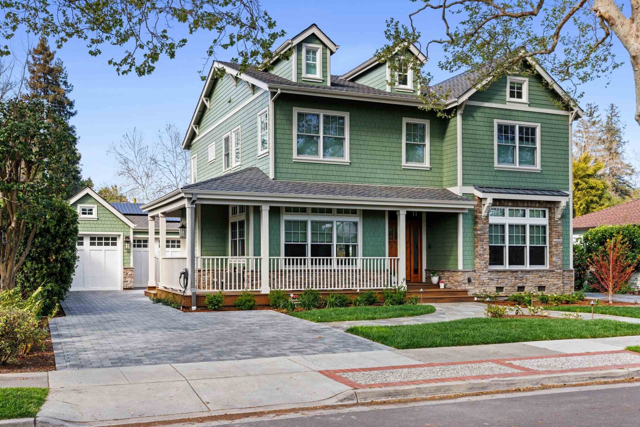 Willow Glen ground-up landscape rebuild with custom stonework project photo