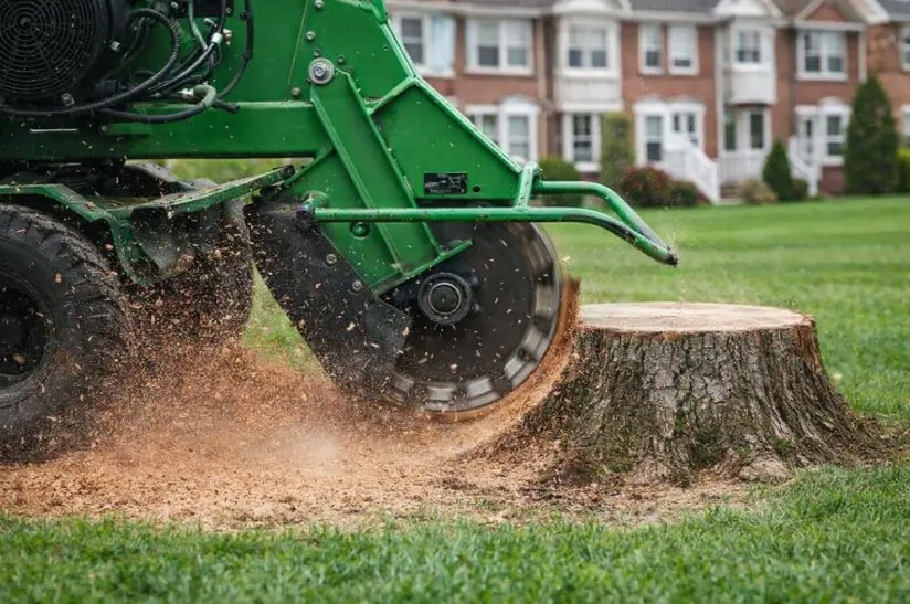 Professional tree stump removal by San Jose Tree Service