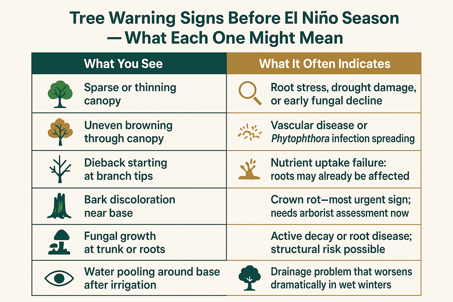 El Niño Wet Seasons Hit Struggling Trees Hardest — Here's What to Watch