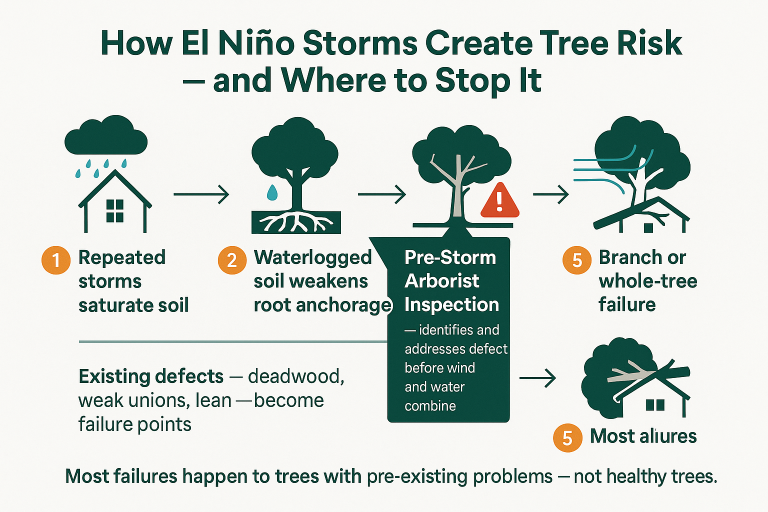 How El Niño Winters Change Tree Care Planning in San Jose