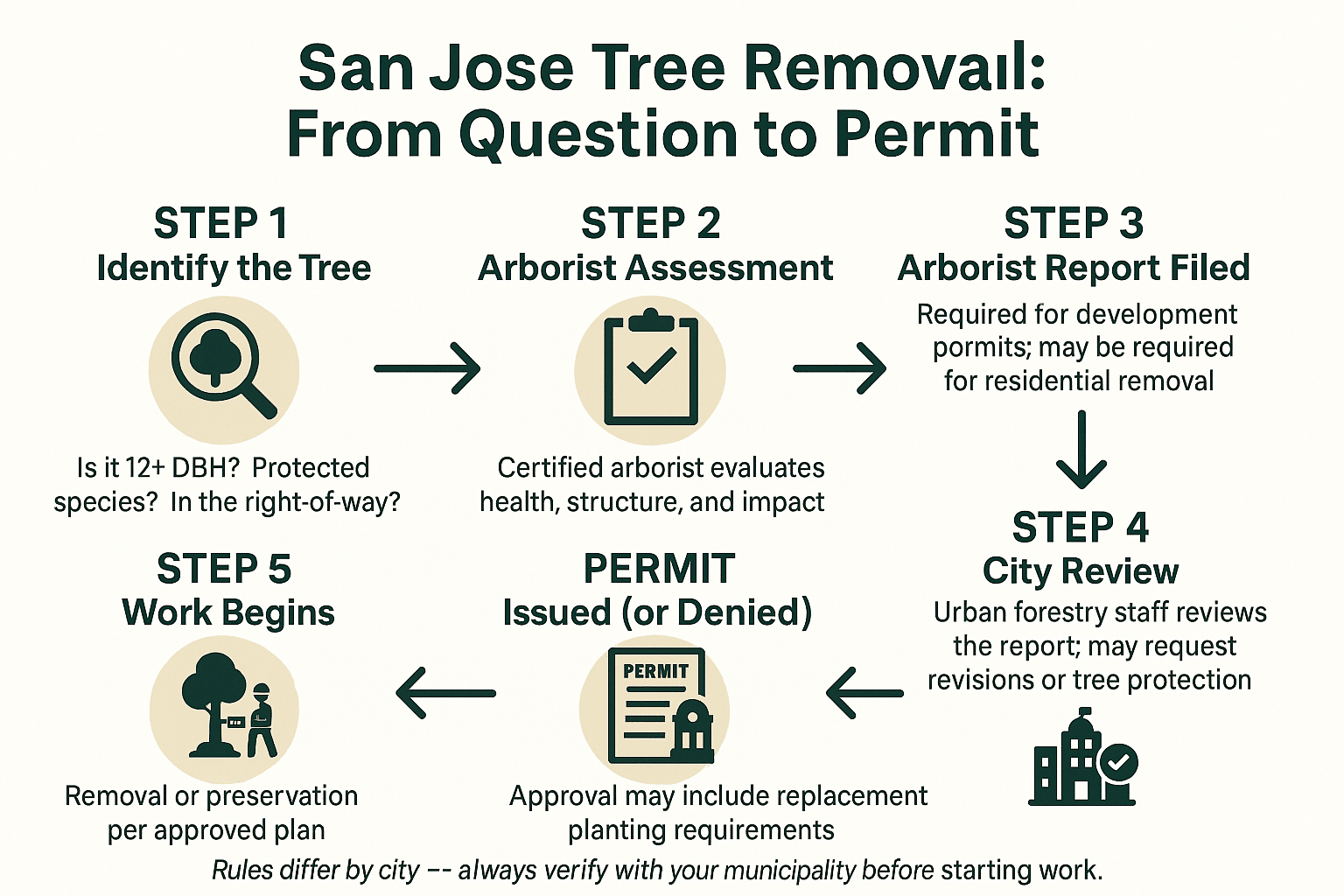 What San Jose Requires Before a Tree Comes Down