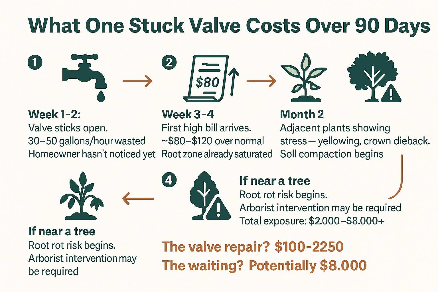 Why Sprinkler Problems Get Expensive When You Wait on Them